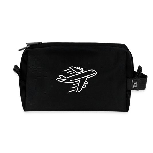 Recycled Zip Bag for Frequent Flyers - black