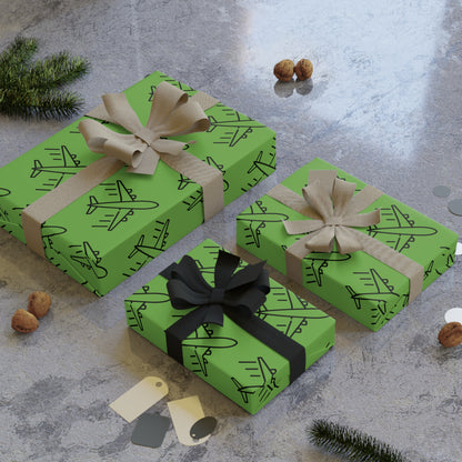 Flight themed - Gift Wrapping Paper Rolls, 1pc