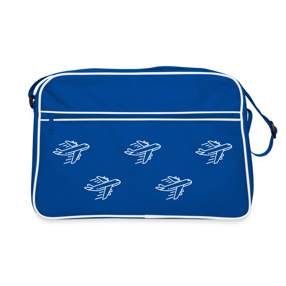 Retro Travel Bag – For Frequent Flyers with a Taste for Throwback Style - blue/white