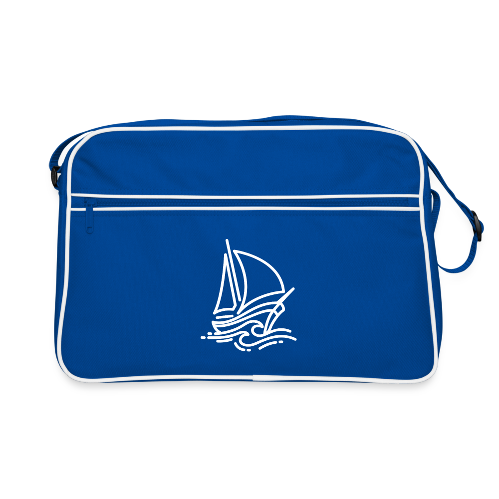 Retro Travel Bag – For Sailors with a Taste for Throwback Style - blue/white