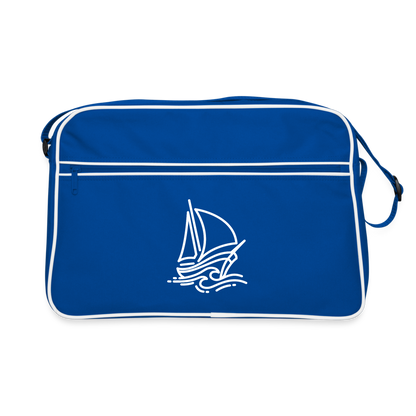 Retro Travel Bag – For Sailors with a Taste for Throwback Style - blue/white