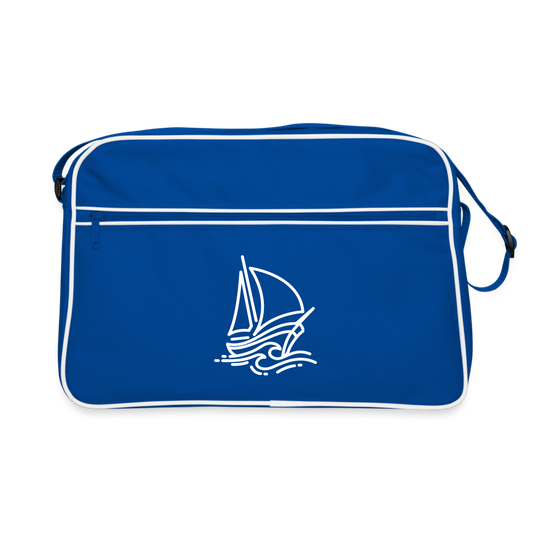 Retro Travel Bag – For Sailors with a Taste for Throwback Style - blue/white