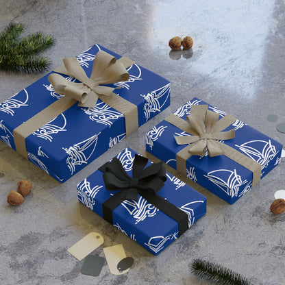 Sailing themed Gift Wrapping Paper Rolls, 1pc